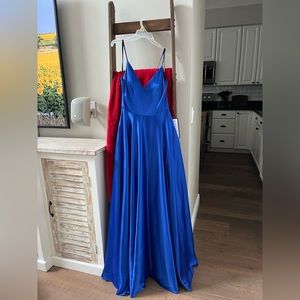Formal Long (Prom) Royal Blue Dress Size 6
